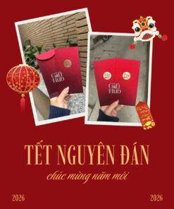 Lì xì nhũ kim tuyến Phúc Tài Lộc - Tết Nguyên Đán 2026